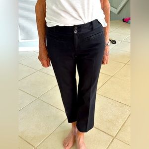 Anthropologie Essential Crop Flare slacks
